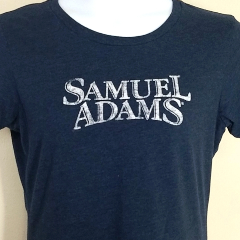 T-shirt Mens graphic print charcoal gray Sam Adams